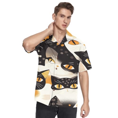 Chemise hawaïenne homme manches courtes boutonnée été plage casual chic
