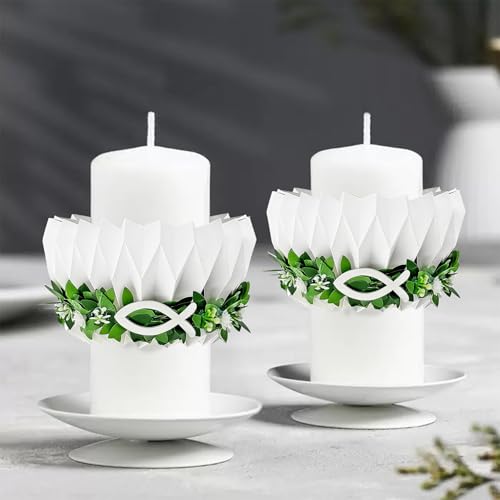 Tropfschutz Kommunionkerze,Tropfenfänger Kommunionkerze,Kerzen Tropfschutz Kommunion 4-9cm,Tropfenfänger Papier,Tropfschutz Taufkerzen,Kerzenrock Kommunion,Tropfschutz Kerzenkranz,für Taufkerze