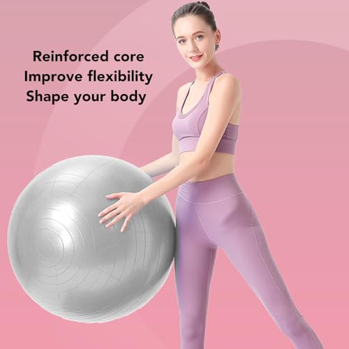 Leapiture Exercise Ball Core Strengthening Equipment Home Workout Gear Yoga Ball for Excersize Workout Fitness Balance Gym Abs Office Home School