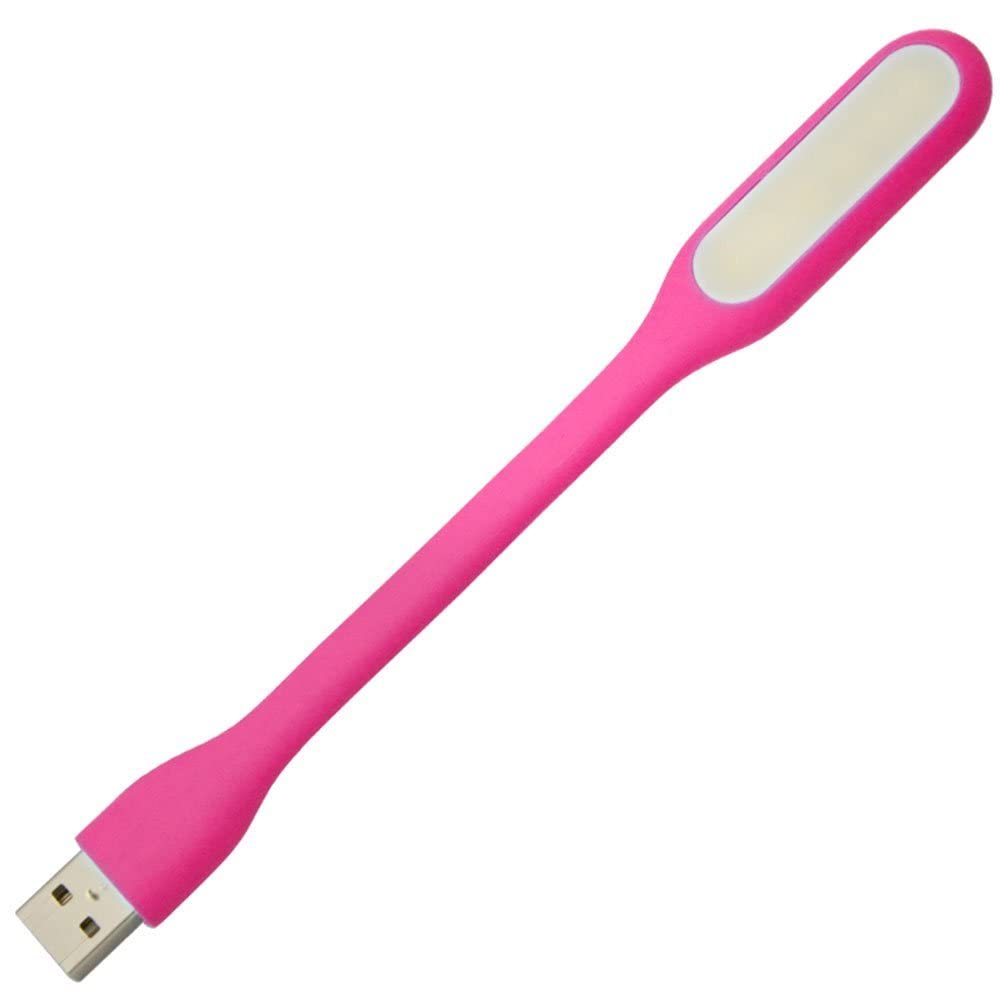 Zma Pink Mini Usb Led Light Lamp Pack Of 2 | Usb Powered Led Light, Usb Light For Laptop Computer Keyboard, Flexible Gooseneck Reading Light, Portable Usb Laptop Light (Pink)