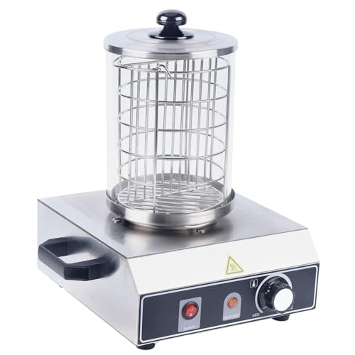 Bockwurstwärmer 220V 350W Edelstahl Hot Dog Gerät Würstchenwärmer Wurstwärmer 30-85℃ – kompakter Hotdog-Maker für Imbiss & Gastronomie
