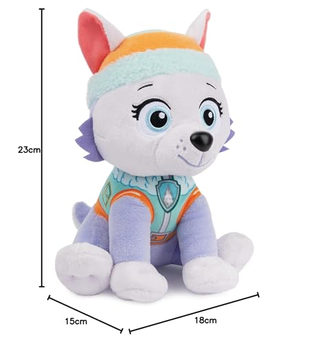 PAW PATROL GUND Everest 23 cm - hochwertiges Plüschtier zur beliebten TV-Serie, detaillierte Gestaltung mit gestickten Augen, ab 1 Jahr