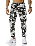 Esobo Men's Military Training Athletic Camouflage Pants Multi-Color Cotton Hiking Tactical Pant