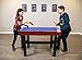 Hathaway Triad Multi Game Table - Space-Saving 48-in Pool Table with Lightweight Table Tennis and Glide Hockey Table Topper for Family Game Rooms - 3 in 1 Game Table with Complete Accessories - Blue