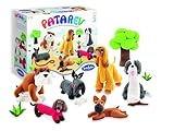 Sentosphère – Patarev   Les chiens   Blister de 9 pots   Pâte à modeler   Pour créations artistiques   Décoration   Pour enfants dès 8 ans   Assemblé en France   8707, Bianco