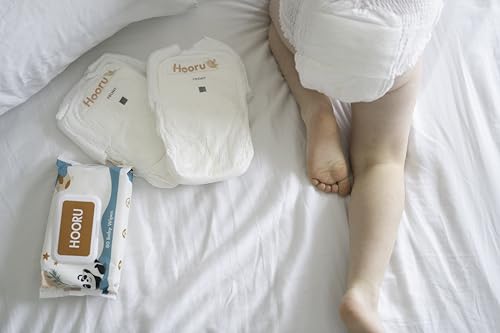 Image of Hooru Potty Training Underwear - Disposable Training Pants Hypoallergenic for Sensitive Skin, Total Chlorine Free, Superior Absorbency, Leak Protection, (2T - 3T (120 Pants))