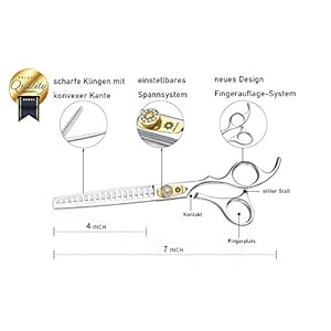 Dream-Reach-Professional-Dog-Grooming-Straight-Curved-ThinningBlendingChunking-Scissors-Kit-JP-440C-Stainless-Steel-Pet-Cat-Hair-CuttingTrimming-Shears-7-inch-Chunker-Scissors - Cucciolini Doodles   Dream-Reach-Professional-Dog-Grooming-Straight-Curved-ThinningBlendingChunking-Scissors-Kit-JP-440C-Stainless-Steel-Pet-Cat-Hair-CuttingTrimming-Shears-7-inch-Chunker-Scissors