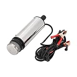 Submersible pump pond pump 51MM 30L/min DC 12V 24V Electric Submersible Fuel Transfer Pump For Diesel Oil Water 12 Volt 24 V Industrial Grade (Size : Clip 12V)