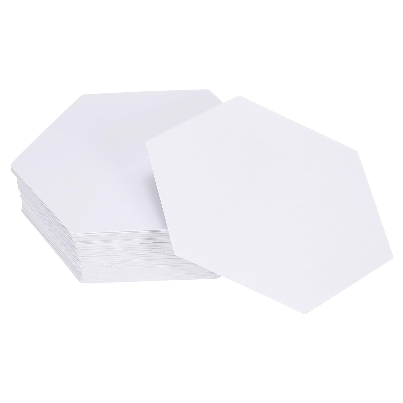 sourcing map 100 Count Hexagon Paper Piecing for Quilting, 1.5-Inch English Paper Piecing Template, Foundation Pieces Patchwork Supplies for Quilting Sewing DIY Craft