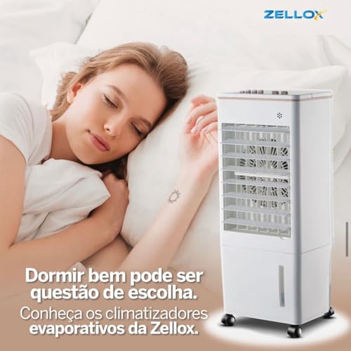 Climatizador de Ar Portátil Umidificador 8 Litros 4 Funções 127V 65W Zellox - Imagem 5