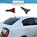 RGOAANC 10PCS Universal Car Carbon Fiber Shark Fin Diffuser Set, Glossy Black, Carbon Fiber