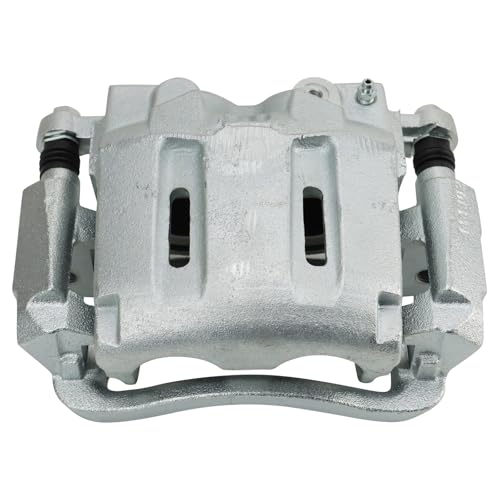 Image of TRQ Front Right Brake Caliper w /Bracket Passenger Side