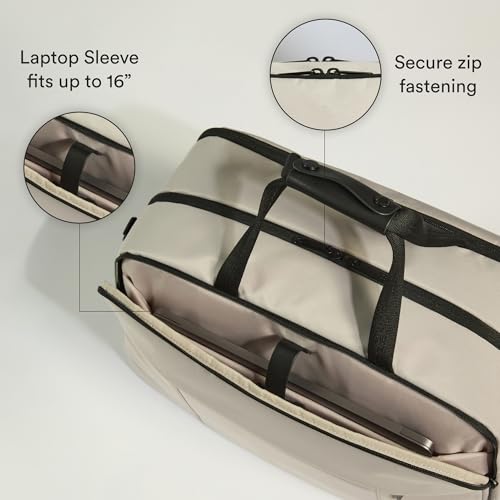 ANTLER Urban Light Overnight Bag, Taupe, Carry On Underseat, 11x17.7x7.9