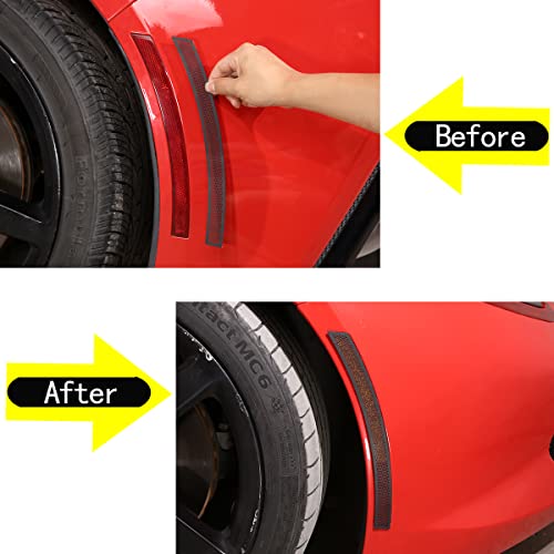 Parche de acero inoxidable negro para guardabarros de Corvette C7 2