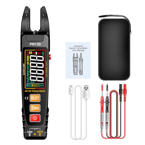 4000 Counts Digital Clamp Meter 0-600V 100A Current Multimeter Ammeter VoltageTester Car Capacitance Tool