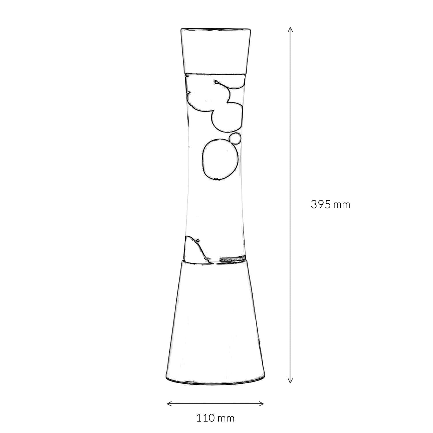 Lampa lawa pomarańczowo-czerwona, lampa retro, mocna, aktywna, nastrojowa, 39,5 cm, G9 25 W z przełącznikiem kablowym, w tym żarówka, lampa dekoracyjna, lampa lawa