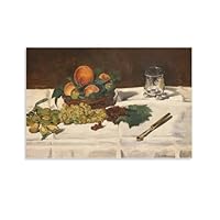エドゥアール・マネ、【テーブルの上の果物】、希少な額装用画集より