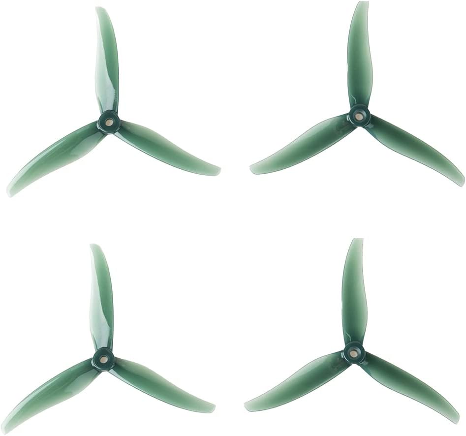 Gemfan Freestyle 6032 3-Blade Propeller CW CCW PC Paddle for 2407 2506 Motor Compatible with BOB57 6inch Freestyle Drones (Pine Green)