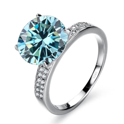Bague moissanite 5 carats argent pour briller lors de vos fiançailles