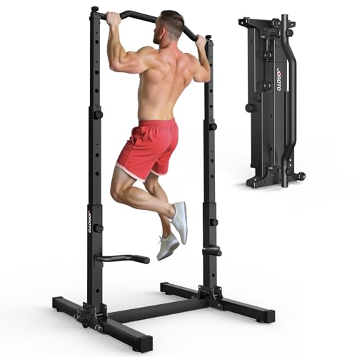 JOROTO Faltbar Power Tower Klimmzugstange & Dip Station, Freistehend Höhenverstellbar, 5-in-1 Rückentrainer für Zuhause, Multifunktionale Krafttraining Home Gym, 172KG Belastung JOROTO Faltbar Power Tower Klimmzugstange & Dip Station, Freistehend Höhenverstellbar, 5-in-1 Rückentrainer für Zuhause, Multifunktionale Krafttraining Home Gym, 172KG Belastung