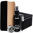 EVEO Vinyl Record Cleaning Kit - 4-in-1 Premium Vinyl Record Cleaner & Vinyl Cleaning Kit with Velvet Brush, Vinyl Cleaner Liquid, Duster & Turntable Stylus Gel