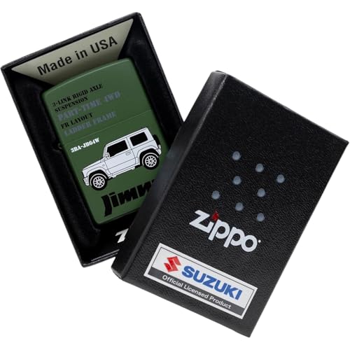 Encendedor Zippo Vintage en verde mate miniatura 4