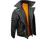 Motorcycle Leather Jacket | King Snakeskin Python Leather Scales (XS)