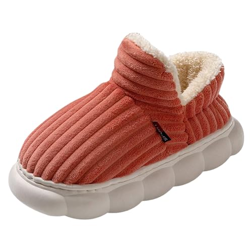 Women Slippers and Winter Fashion Solid Color Comfortable Flat Bag with Warm Non Slippers for Women Hard Sole Open Toe