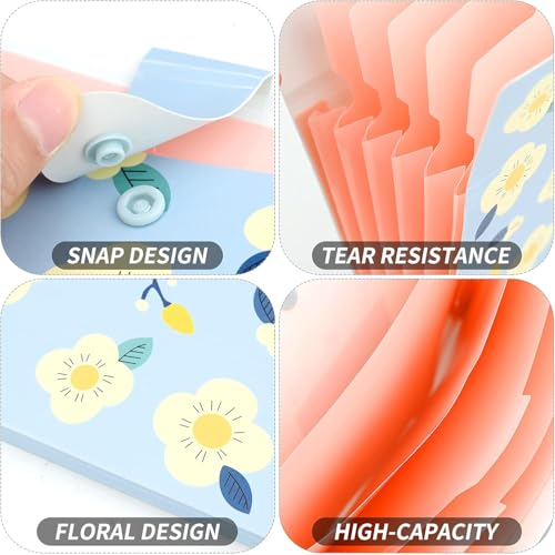 Image of Corslet Pack of 2 File Holder for Documents A4 Size, Expanding File Folder Document Organizer File & File Bag for Certificates and Documents, Office File Folder, Portfolio File Folder for Students