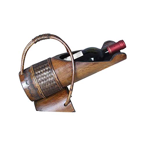 Soporte para botellas de vino vintage 24x10x34 cm miniatura 1
