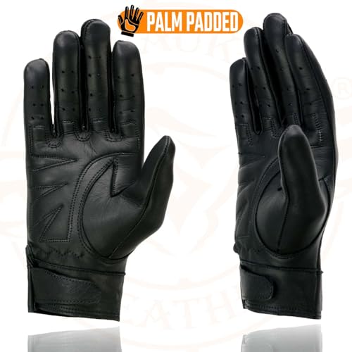 Image of Milwaukee Leather Women's Leather Lightweight Motorcycle Lined Driving Hand Gloves - X-Small