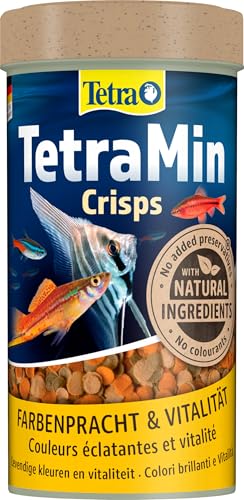 TetraMin Crisps - Fischfutter für alle Zierfische, nährstoffreiche Mischung für gesunde Fische und klares Wasser, 250 ml Dose