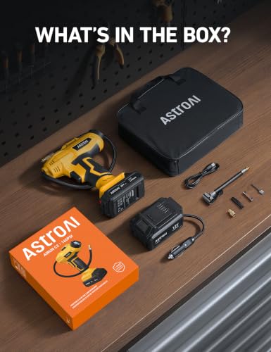 AstroAI Cordless Tire Inflator Portable Air Compressor 160PSI 12VDC Battery photo 8