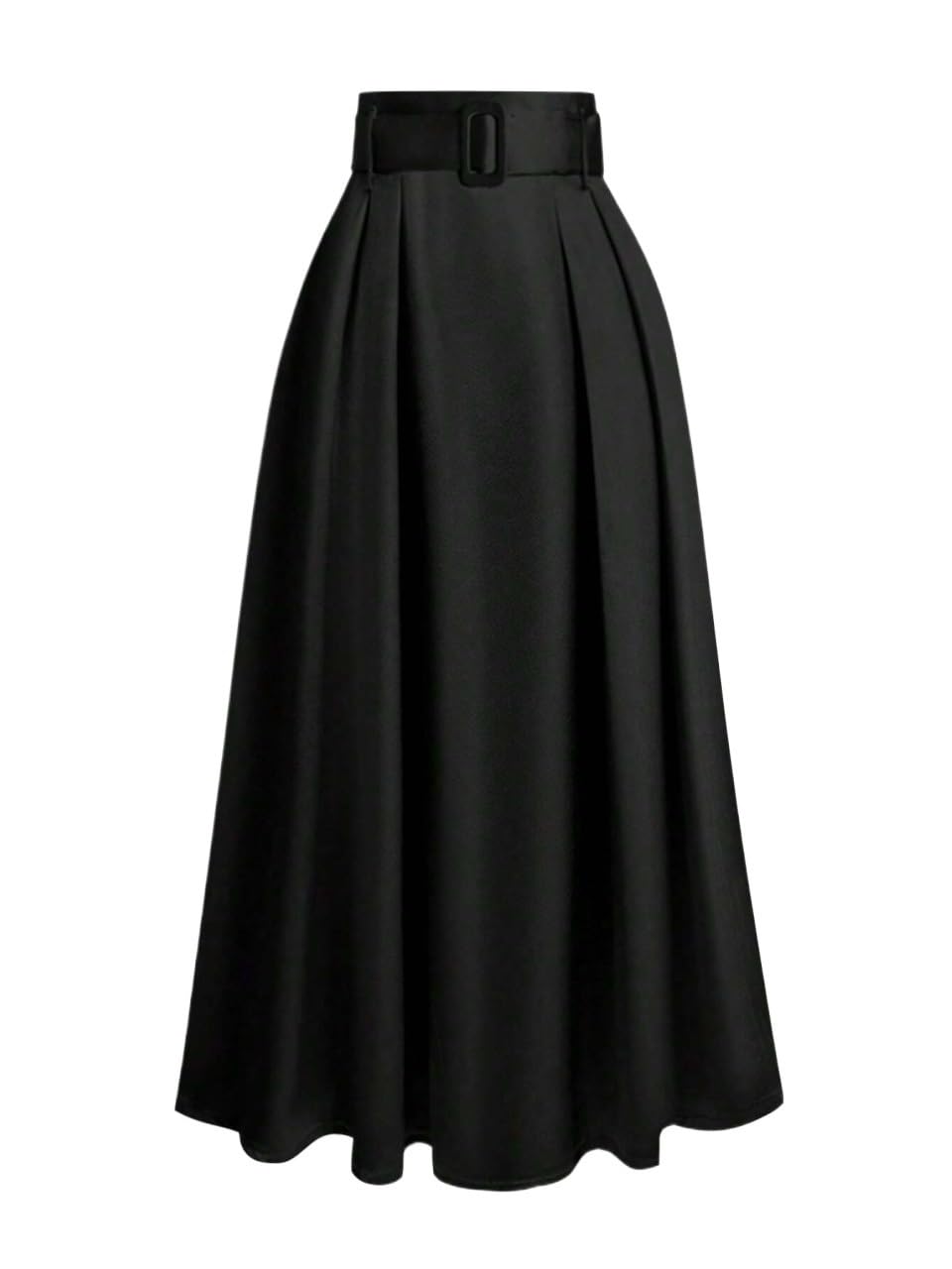 Womens Flowy Trendy Skirt High Waist Plain Skirt