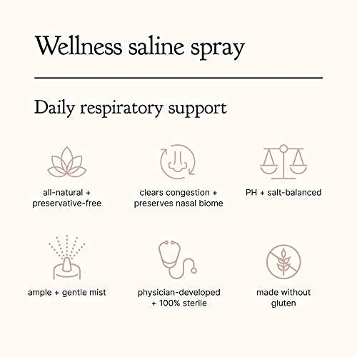 Euka Wellness Saline Nasal Spray 2Pk - Breathe Well, Keeps Nasal Passages Clean And Protected, Preserves Delicate Nasal Biome - All Natural, Vegan, Preservative-Free, Made In The Usa #TOP5