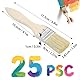 25 Stück 35mm Pinsel Malerpinsel Set Flachpinsel Lasurpinsel Breit Lack Pinsel Holzpinsel Farbpinsel für Farben, Lack, Malerbedarf, Streichen, Beizen, Klebstoffe, Holzöl, DIY