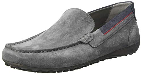 Gomma Geox UOMO SNAKE MOCASSINO Moccasini Uomo,Grigio, 43 EU