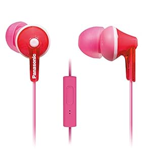 Panasonic ErgoFit Kabelgebundene Ohrhörer, In-Ear-Kopfhörer mit Mikrofon und Anrufsteuerung, ergonomische passgenaue…