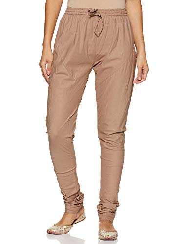 Image of BIBA Womens Notched Neck Embroidered Churidar Suit