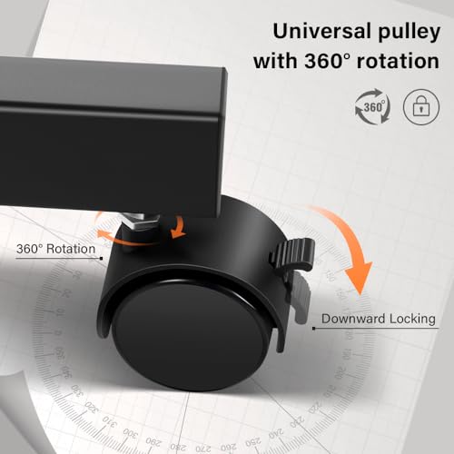 Kktoner ZC1040 Mobile Tv Cart For 23 To 60-Inch Lcd Led Flat Screen/Curved Tvs Floor Tv Stand On Wheels thumb #2