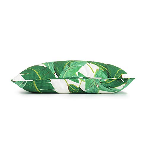 Hofdeco 03-0213-03 Tropical Banana Leaf Outdoor Lumbar Pillow Cover thumb #4