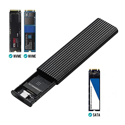 Caja para SSD M.2 NVME Enclosure dual protocolo USB miniatura 4