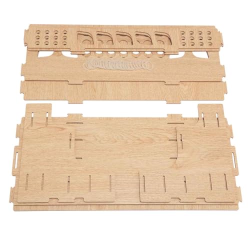 Image of HG Art Concepts Mezzo Artist Drawing Rack, 15 Pack - Wood Grain Laminate Multi Layer Desk Stand Professional Storage Display Organizer for Pens, Pencils, Drafting and all other Drawing Tools