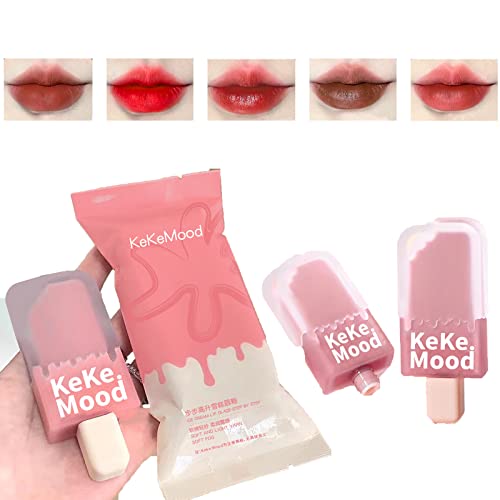 Domality-5pcs-Matte-Lip-Gloss-Set-with-Ice-Cream-Package-Matte-Long-Lasting-Liquid-Lipstick-Non-Stick-Cup-Waterproof-Lip-Makeup-Kit