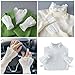 3pcs/Set Removable Shirt False Collar+Wrist Cuffs Set Girls Fake Sleeve&Collars Decorative Woman Sweater Shirt Clothing White