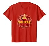 Souper Hero Ramen Lover Funny Food Pun Graphic T-Shirt, Youth, Red, 4T
