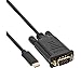 Produktbild InLine 64142 USB Display Kabel, USB Typ-C Stecker zu VGA Stecker (DP Alt Mode), schwarz, 2m