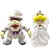 Yijinbo - Super Mario Odyssey King Bowser Princesse Peach Robe de Mariage Jouet en Peluche