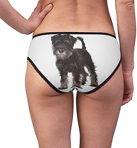 Miniature Schnauzer Panties, Miniature Schnauzer Underwear, Briefs, Cotton Briefs, Funny Underwear, Panties For Women