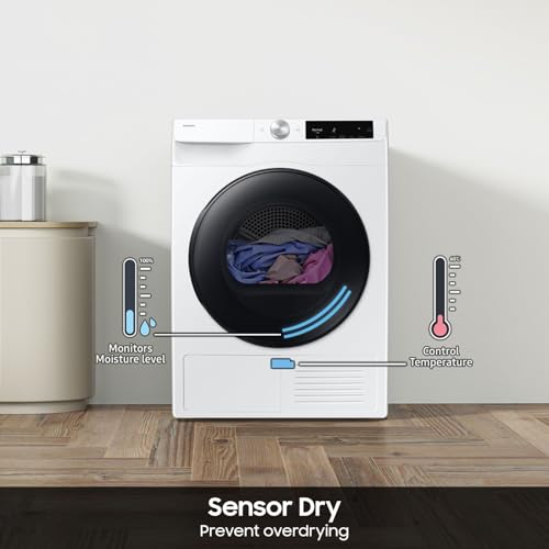 Image of Samsung 4.0 cu. ft. Compact Ventless Heat Pump Dryer with AI Smart Dial, Wi-Fi Connected, Smart Dry Technology, Space Saving Design, White, DV25FG62B0BEA2